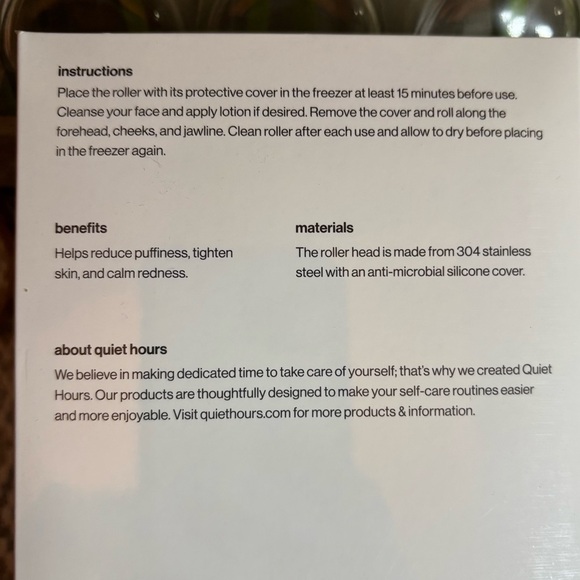 Quiet Hours Rose Facial Ice Roller by Walden. New In box - Picture 4 of 4